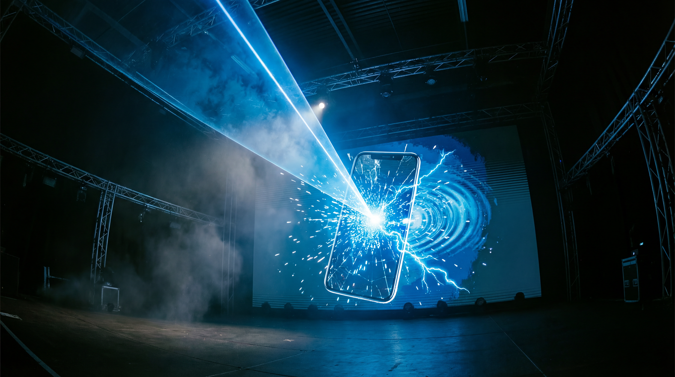 Light and media integration scene