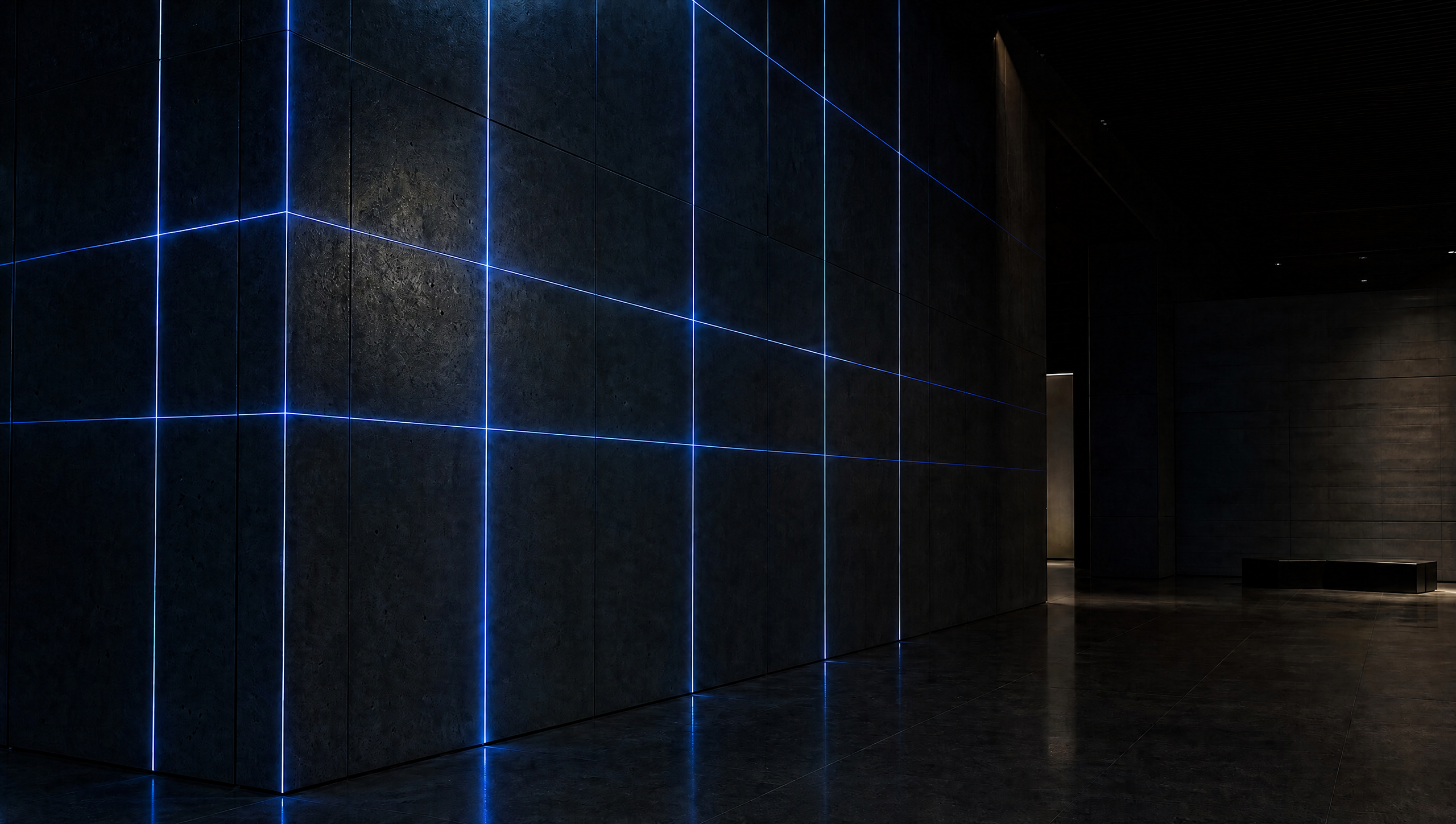 Surface laser mapping scene